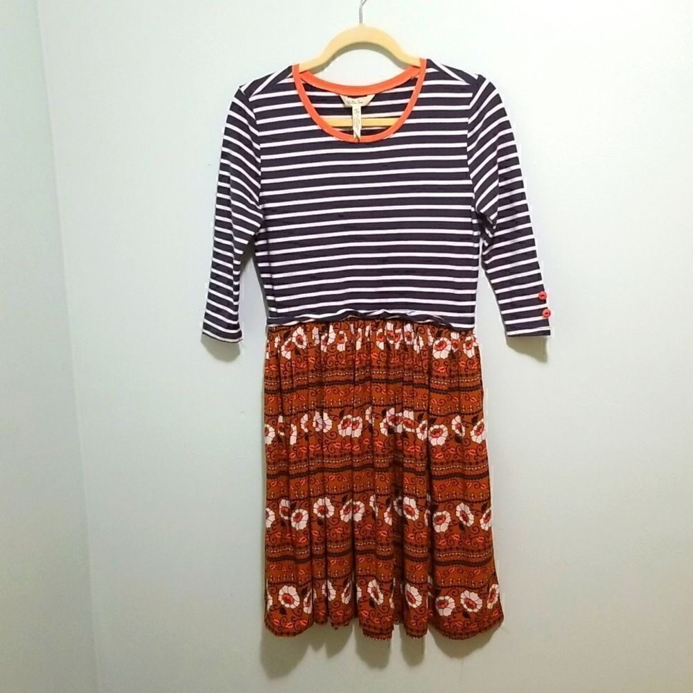 Matilda Jane, striped and floral dress. Size S.